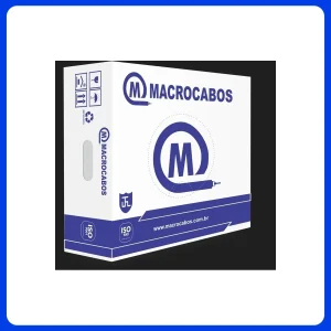 Cabo Coaxial 4,00 Mm 2x26 Awg Externo 100m Macrocabos C/alimentacao (51615)