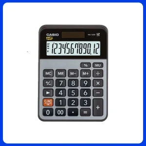 Calculadora De Mesa 12 Dig Solar/bateria Mx-120b-s4-dc Casio Prata