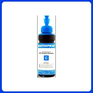 Refil De Tinta Masterprint Cy 100ml Bulk Ink Hp