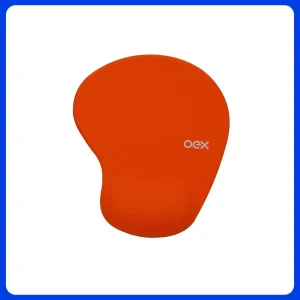 Mouse Pad C/apoio em Gel Oex Mp200 Laranja