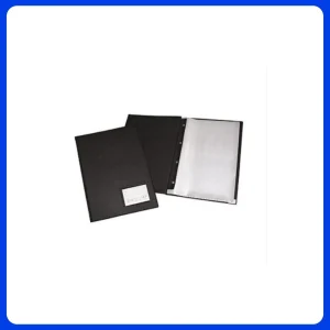 Pasta Catalogo A4 C/50 Env.  Pvc C/visor Preta 62804 Polibras