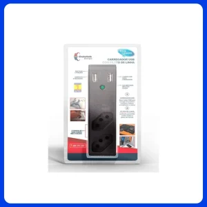 Carregador Usb 2,1a + Filtro de Linha Fl-usb21gbk