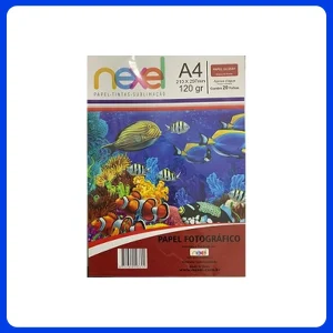Papel Fotografico Glossy 120gm A4 20fls Nexel Aprova D Agua (355)