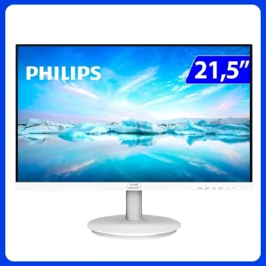 Monitor Philips 21.5 Led Full Hd 1920x1080 Hdmi Vga Branco 221v8lw
