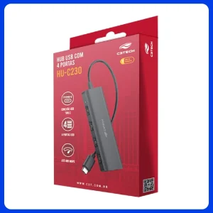 Hub Usb 2.0 4 Portas Usb Hu-c230bk C3tech