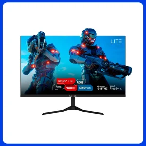 Monitor Gamer 23.8" Level Lite Eled, Fhd, 180hz  Preto