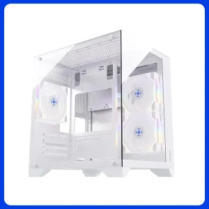 Gabinete Gamer Fortrek Clarity Branco Lateral Vidro 83457