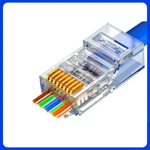 Conector Rj45 Cat6 Passante Ez Crimp Fc Fcrj45ezn Unidade