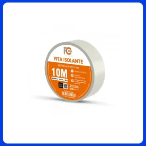 Fita Isolante Profissional Anti Chamas 19mm X 10m Fc Branca Fcft003